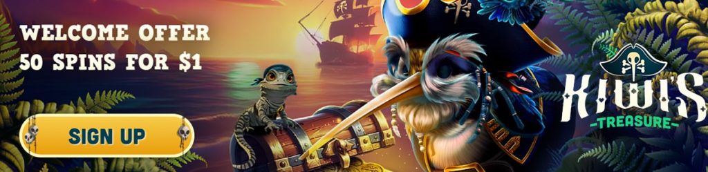 kiwis treasure casino bonus